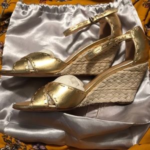 Authentic Giuseppe Zanotti wedge sandals.EU Size39